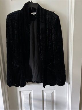 Ro & De Black Faux Fur Teddy Jacket